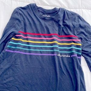 Abercrombie long sleeve top. Dark blue